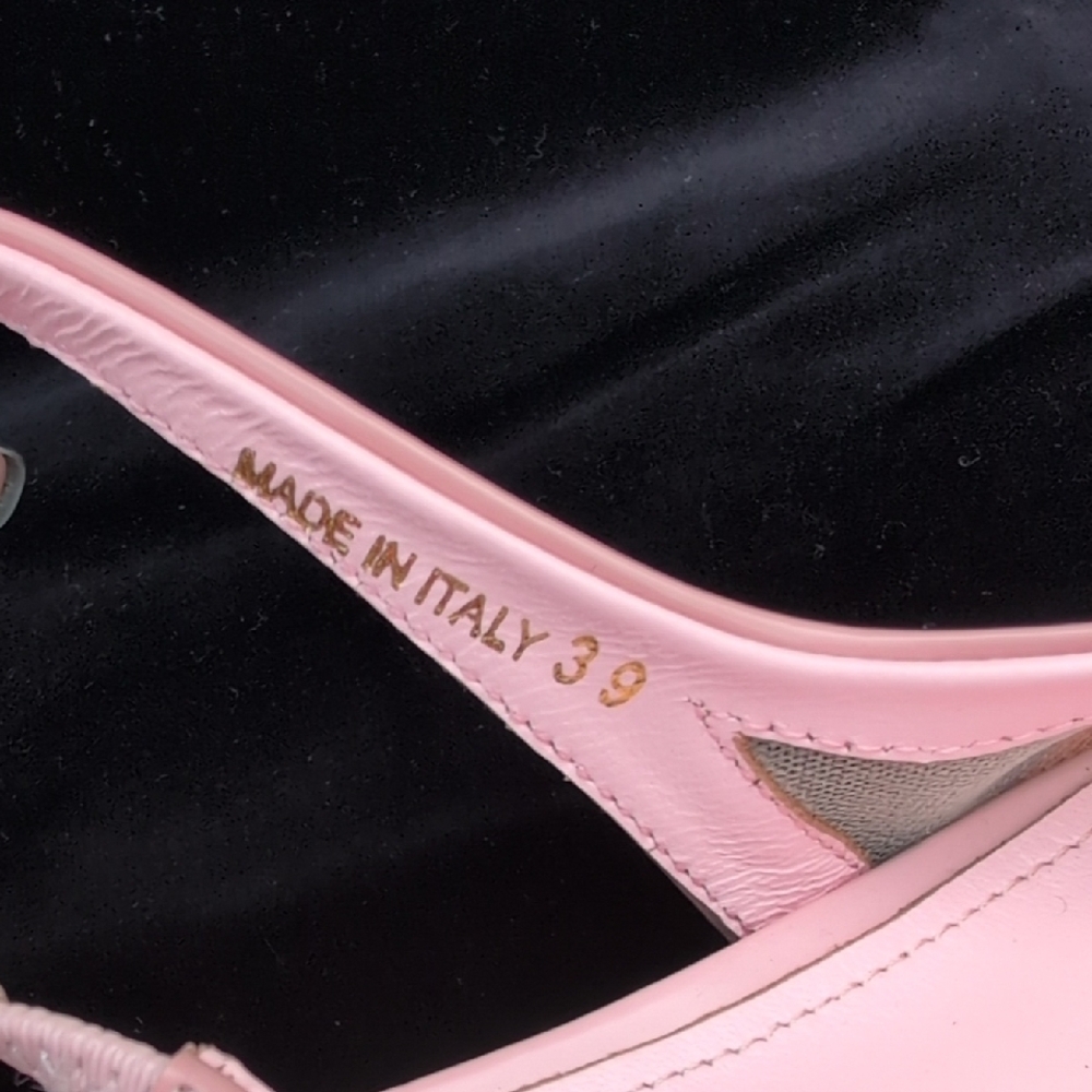 Prada Pink and Tan Slingback Heels - Picture 8 of 8